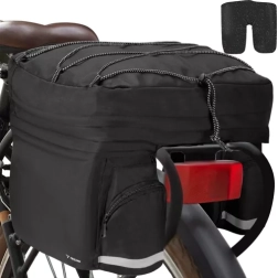 Trizand 23798 Μεγάλη τσάντα ποδηλάτου 60 l, μαύρη