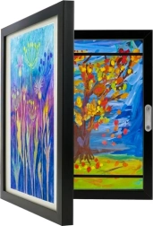 Καλλιτεχνική κορνίζα για παιδικές ζωγραφιές A4 με χώρο αποθήκευσης για 150 έργα KRUZZEL