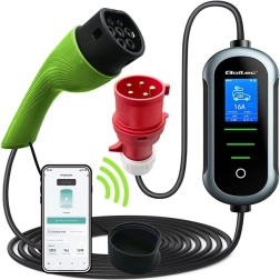 Φορητός φορτιστής EV Τύπου 2 11 kW με Wi‑Fi, TUYA/SMART LIFE και LCD, 400 V, καλώδιο 5 m