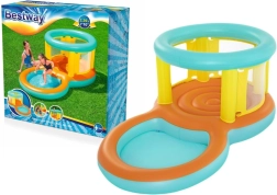 Bestway Jumptopia 2v1 φουσκωτό παιδικό παιχνίδι/παιδότοπος με ρηχή πισίνα και τραμπολίνο