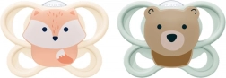 Πιπίλα NUK Perfect Match Air για νεογέννητα, FOX/BEAR, 2 τεμ.