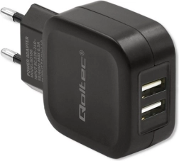 Φορτιστής πρίζας Qoltec 17W 2xUSB