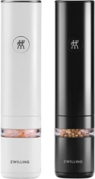 Σετ 2 ηλεκτρικών μύλων για μπαχαρικά ZWILLING Enfinigy, μαύρο και λευκό