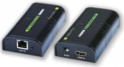 Επέκταση/διανομέας HDMI μέσω Ethernet έως 120 m, μαύρο