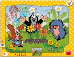 Puzzle Dino Krteček και φίλοι – κηπουρός, 12 κομμάτια
