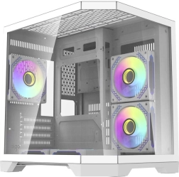 Λευκό κουτί υπολογιστή Darkflash FT350 με 5 ανεμιστήρες aRGB