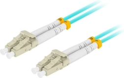 Mm Lc/Upc-Lc/Upc Διπλό οπτικό patchcord 3,0 mm 3 m Aqua