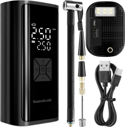 Ηλεκτρική φορητή αντλία αέρα 150 PSI με power bank 6000 mAh και LED φακό