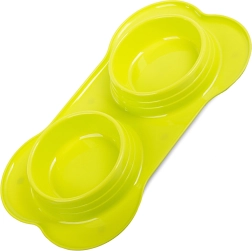 Διπλό μπολ για σκύλους και γάτες 400 ml x 2