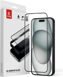 3D σκληρυμένο γυαλί 9H Full Glue για iPhone 16 / iPhone 15 με πλαίσιο εγκατάστασης