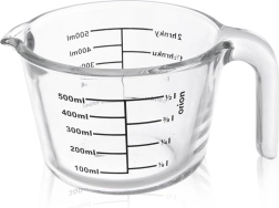 Γυάλινη κουζινική μεζούρα 500 ml