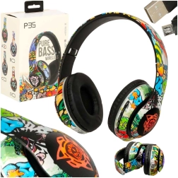 Ασύρματα ακουστικά κεφαλής με Bluetooth και φωτισμό RGB