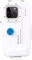 Πλαστική αδιάβροχη θήκη PULUZ για iPhone 15 Plus, 15 Pro Max, 14 Plus, 14 Pro Max, 13 Pro Max, 12 Pro Max και 11 Pro Max – λευκή