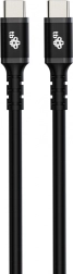 Καλώδιο σιλικόνης USB C - USB C 1 m μαύρο
