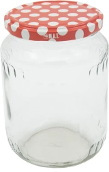 Βάζα για κονσερβοποίηση 720 ml TWIST 82 με καπάκια Πουά, 8 τμχ