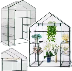 Μίνι κήπιο με μεμβράνη PVC και 4 ράφια