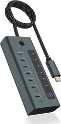 USB‑C hub 7× USB 3.2 Gen 2 με οθόνη και τροφοδοσία 36W