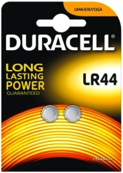 Μπαταρίες Duracell LR44 1.5V - Συσκευασία blister 2 τεμ.