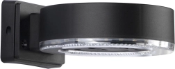 Ηλιακό επιτοίχιο LED φωτιστικό 24 LED, μαύρο, IP44