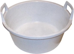 Πλαστική λεκάνη 56 cm με χερούλια, γρανίτης
