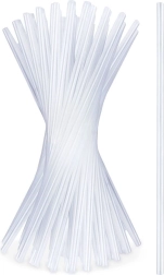 Διαφανή καλαμάκια 22 cm, 50 τεμ.