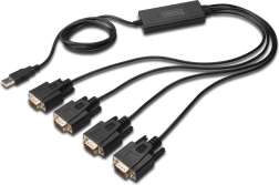 Προσαρμογέας USB σε 4x RS232 με καλώδιο 1,5m