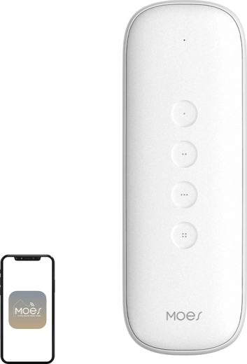 MOES διακόπτης σκηνών ZigBee IP55 λευκός - 1 τεμάχιο