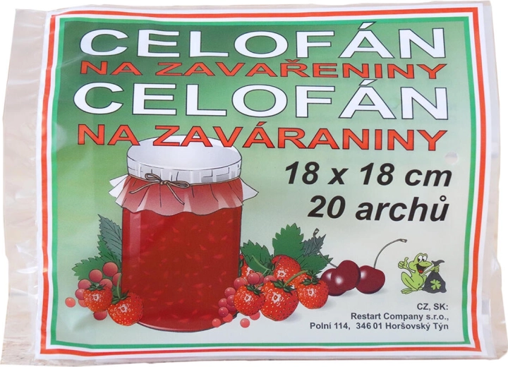 Φύλλα σελοφάν για κονσερβοποίηση 18 × 18 cm (20 τεμ.)