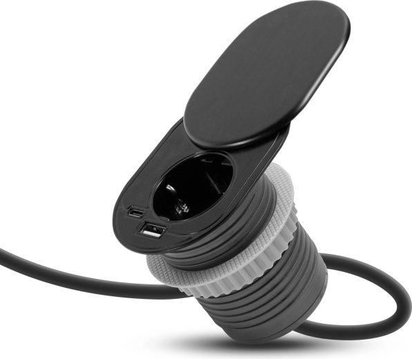 Φόρτιση μέσω USB-A και USB-C