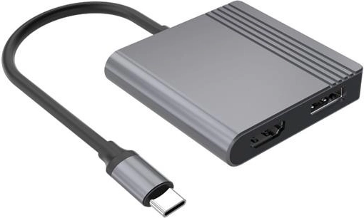 Προσαρμογέας USB‑C σε HDMI και DisplayPort 4K 60 Hz, μαύρος