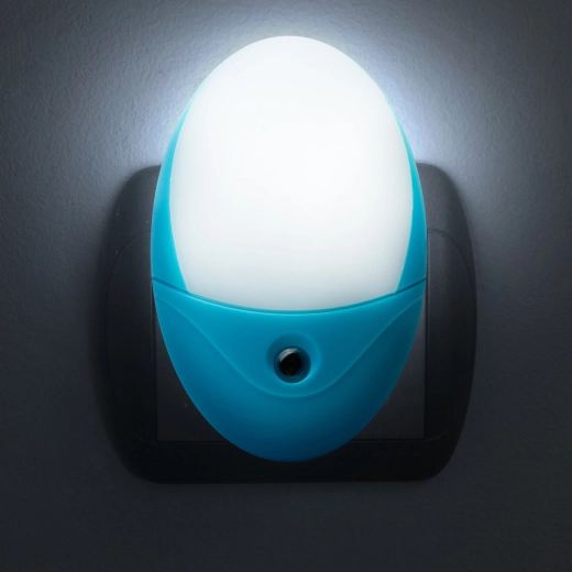 Phenom LED νυχτερινό φωτάκι προσανατολισμού με αισθητήρα φωτός, μπλε