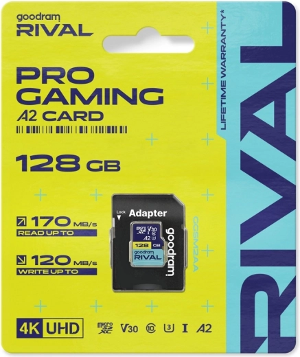 Κάρτα Goodram Rival microSD 128 GB UHS-I V30 U3 C10 A2 170/120 MB/s