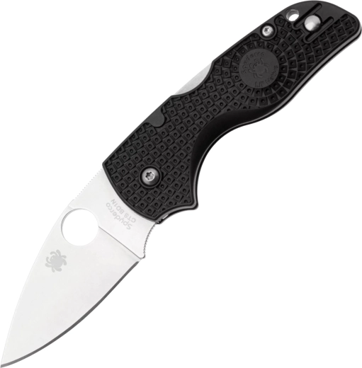 Spyderco Lil Native Lightweight Black πτυσσόμενο μαχαίρι τσέπης 6,3 cm