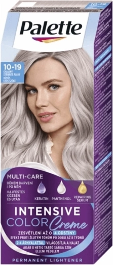 Palette Intensive Color Creme ψυχρό ασημί ξανθό χρώμα μαλλιών