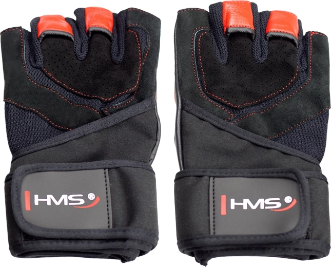 Γάντια fitness με περιτύλιγμα καρπού HMS – Κόκκινο