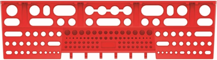 Θήκη εργαλείων για πάνελ BINEER, 580 × 158 mm, κόκκινη