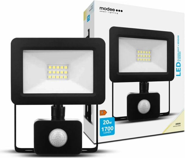 Modee LED προβολέας X-series 20 W, ουδέτερο λευκό, με αισθητήρα
