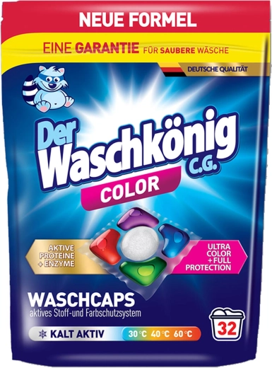 Κάψουλες πλυντηρίου WASCHKÖNIG Color 32 δόσεις
