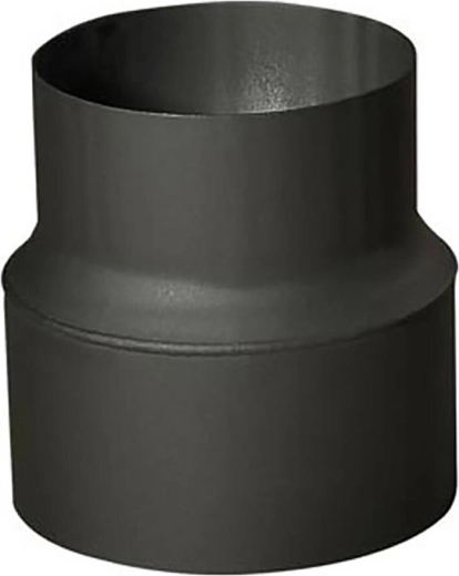 Καπναγωγική σωληνωτή μείωση 160/150 mm, πάχος 1,5 mm, μαύρη