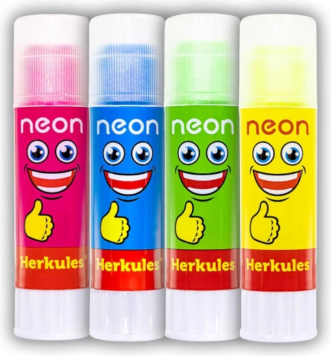 Κολλητική ράβδος Herkules Neon 15 g με γκλίτερ