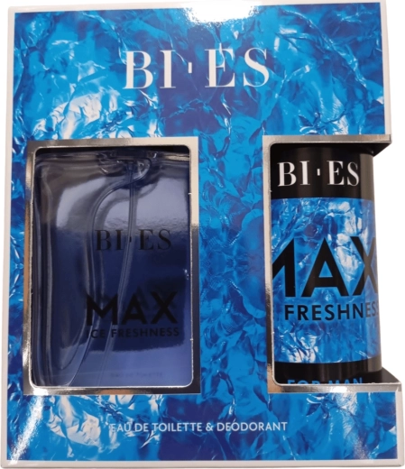Ανδρικό σετ δώρου BI-ES Max Ice Freshness – eau de toilette 100 ml + αποσμητικό 150 ml