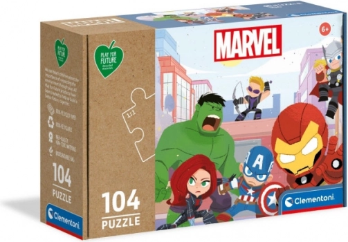 Παζλ CLEMENTONI Play for Future Marvel Avengers 104 κομμάτια