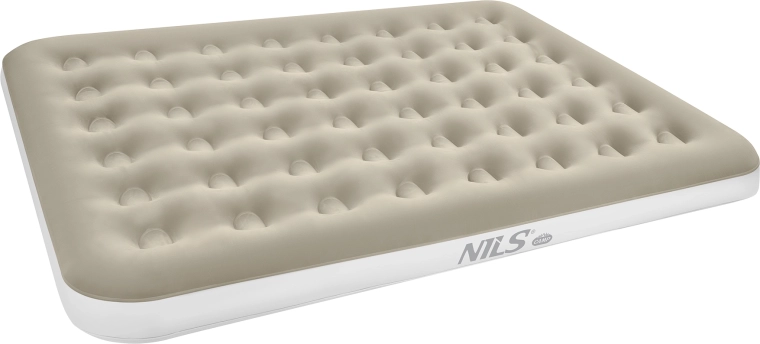 NILS Camp φουσκωτό στρώμα μπεζ 203 × 152 × 22 cm