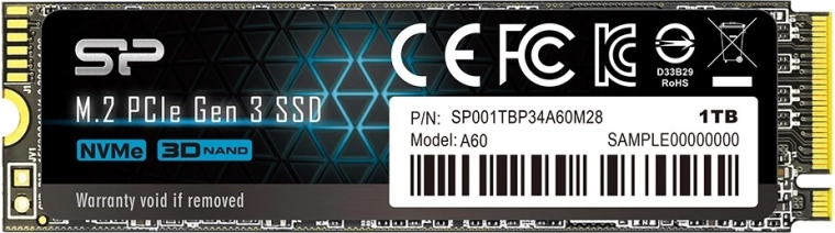 Δίσκος SSD Silicon Power P34A60 1TB NVMe M.2