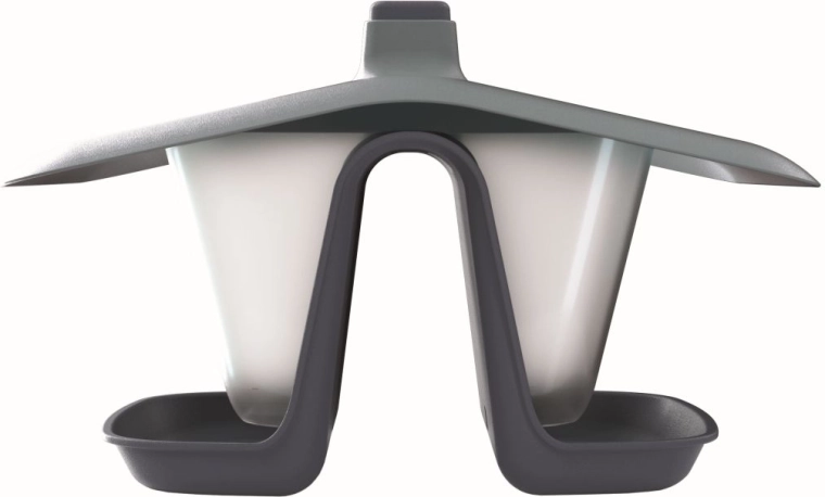Κρεμαστή ταΐστρα πουλιών δύο θαλάμων Birdyfeed Double 28 cm ανθρακί