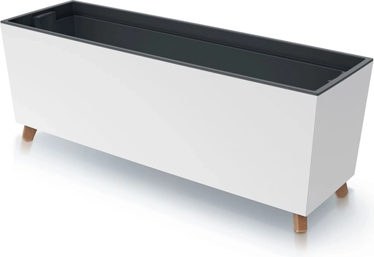 Ζαρντινιέρα με ένθετο 77 cm λευκή URBI CASE N