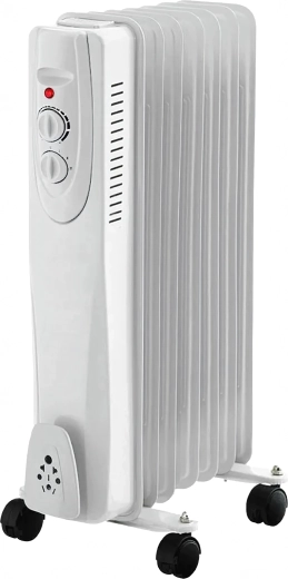 Ηλεκτρικό θερμαντικό σώμα λαδιού 1500 W με θερμοστάτη, 7 φέτες