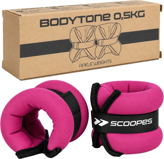 BodyTone βάρη καρπού 0,5 kg ροζ (2× 0,5 kg)