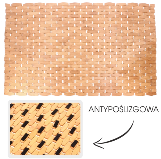 Μπαμπού χαλάκι μπάνιου Grenada 50 × 70 cm