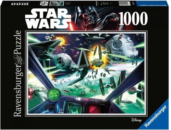 Παζλ Ravensburger Star Wars: Πιλοτήριο X-Wing 1000 κομμάτια